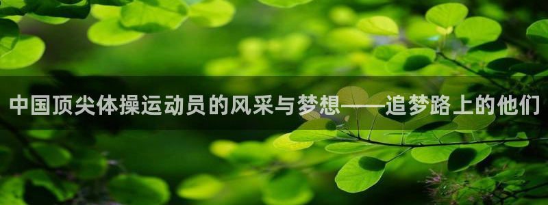 米兰体育官网下载：中国顶尖体操运动员的风采与梦想——