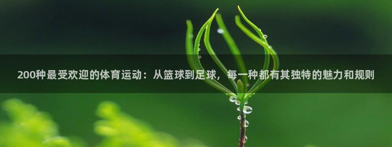 米兰体育官方正版app开户：200种最受欢迎的体育运